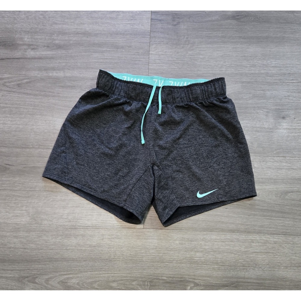 Nike Dri-FIT Women's Gray Mint Green Knit Athletic Shorts Size XS